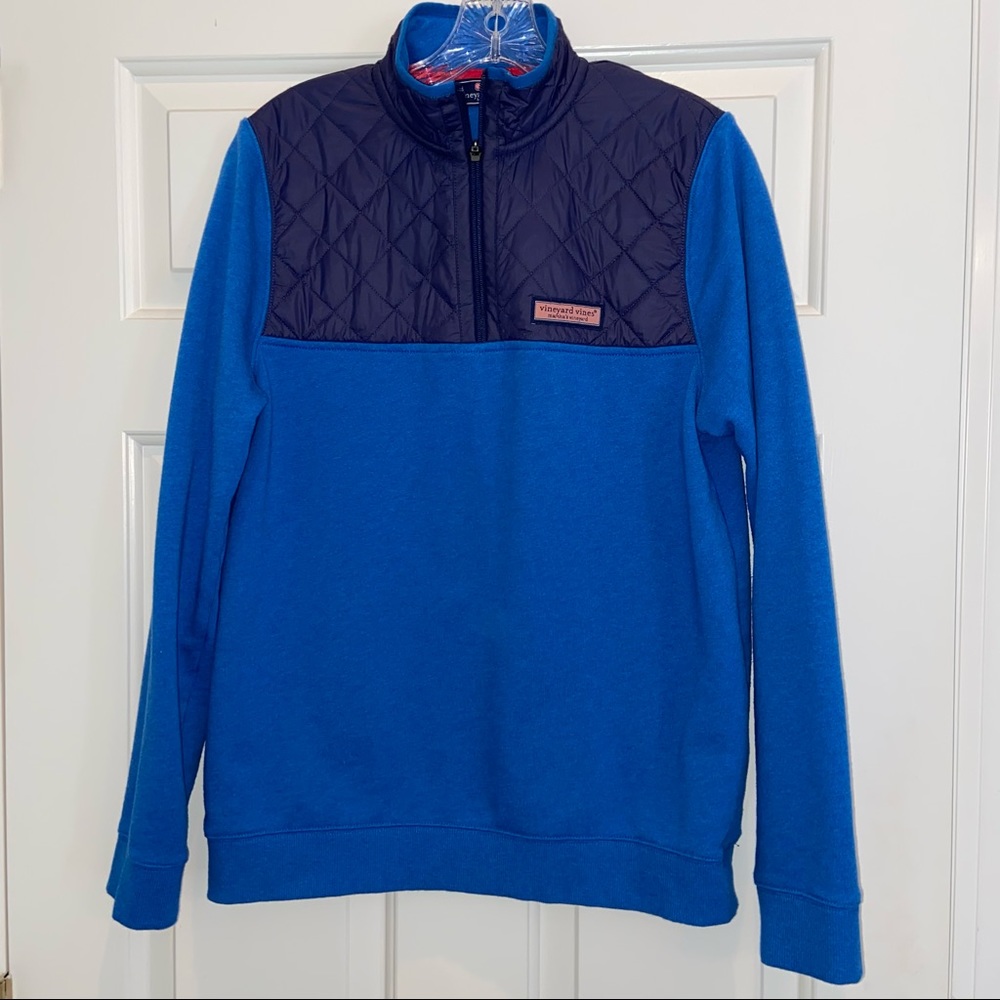 Vineyard Vines SHEP Shirt Quarter zip BOYS XL (18)